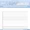 Lined Paper In Word – Karati.ald2014 Pertaining To Microsoft Word Lined Paper Template