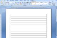 Lined Paper In Word - Karati.ald2014 pertaining to Notebook Paper Template For Word 2010