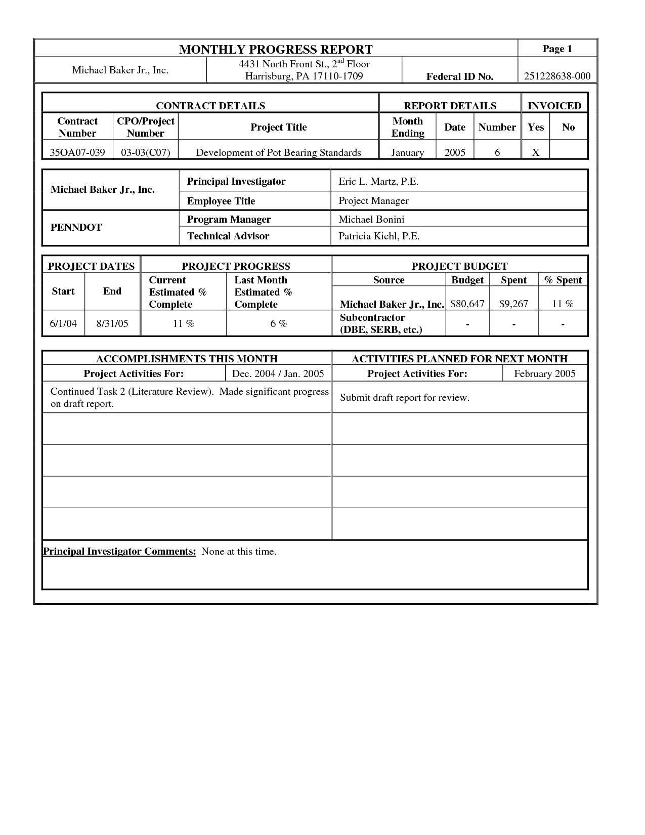 Lovely Monthly Progress Report Template – Superkepo Within How To Write A Monthly Report Template