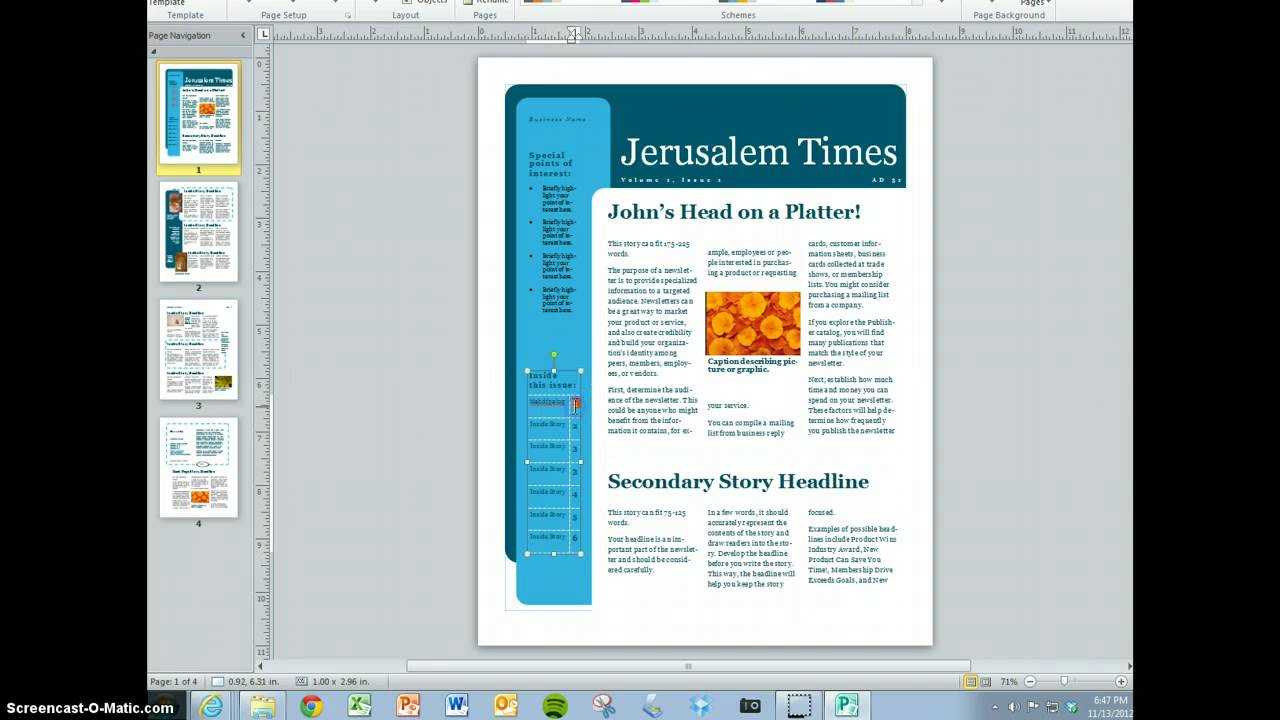 Magazine Template Word 2010 – Karan.ald2014 Intended For Magazine Template For Microsoft Word