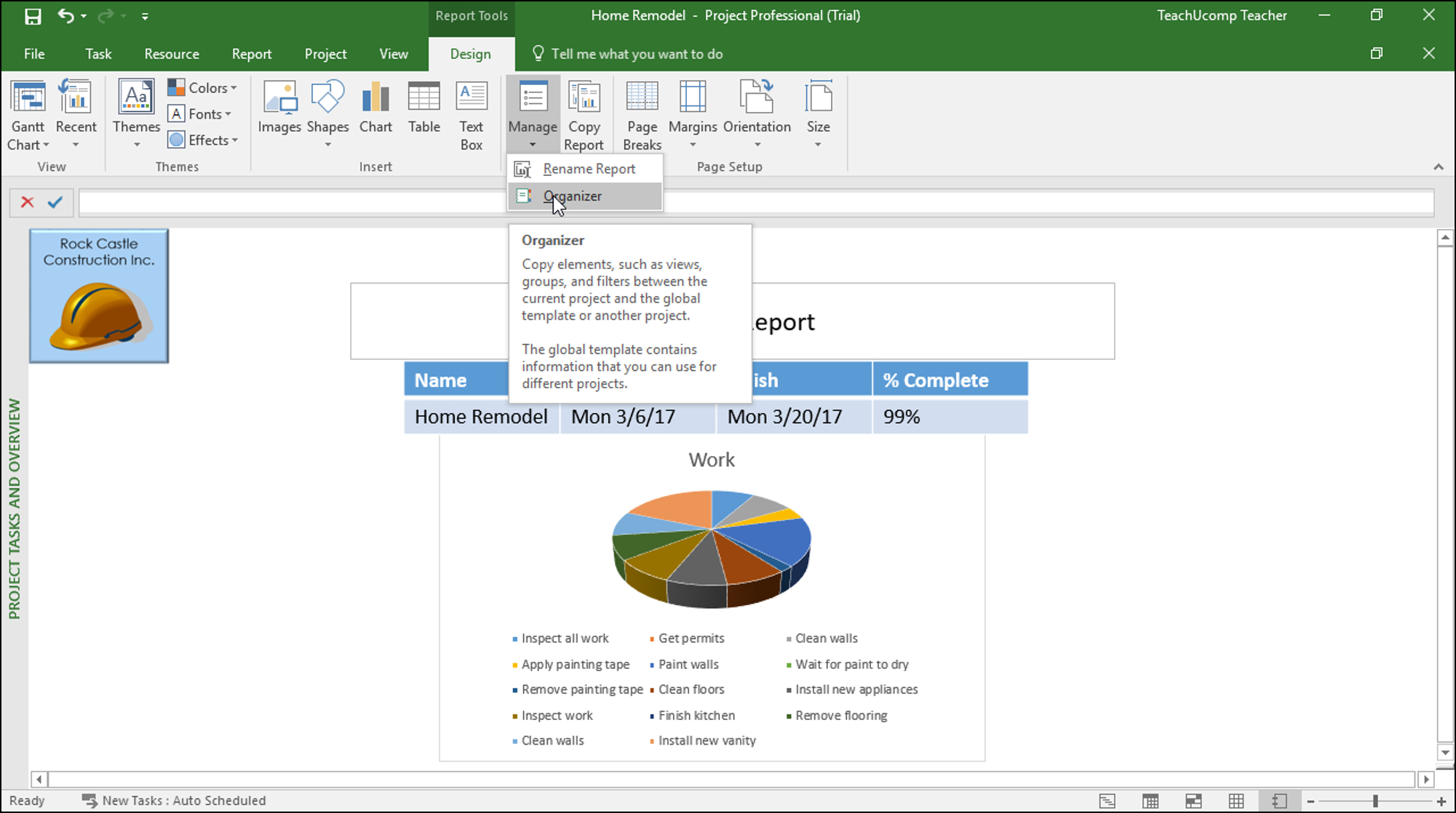 Manage Reports In Microsoft Project – Instructions For Ms Project 2013 Report Templates