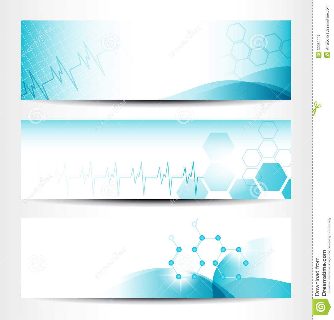 Medical Banners Stock Vector. Illustration Of Design - 30082227 With Medical Banner Template