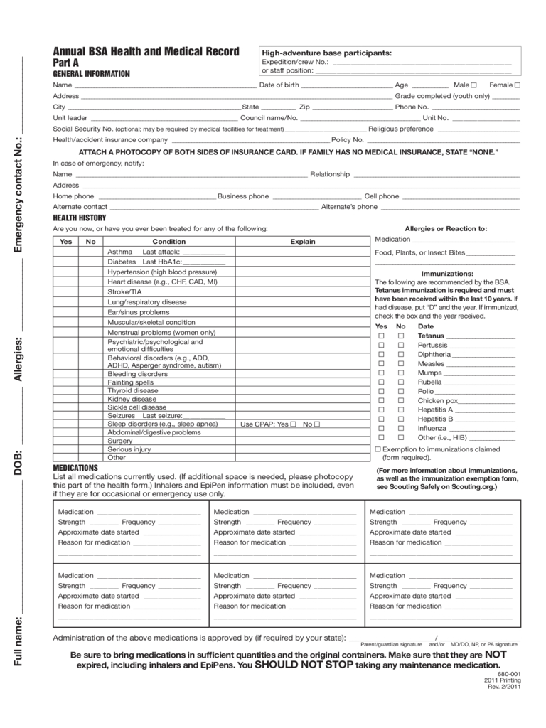 Medical Form – 75 Free Templates In Pdf, Word, Excel Download Within Medical History Template Word