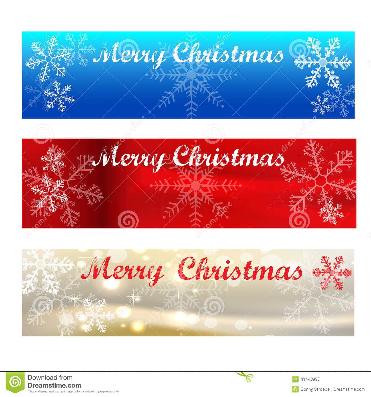 Merry Christmas Banners Colour Samples Stock Vector Regarding Merry Christmas Banner Template