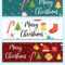 Merry Christmas Set Of Banners Template With intended for Merry Christmas Banner Template