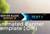 Minecraft Animated Server Banner Template &quot;super Dazzle&quot; with Animated Banner Template