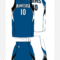 Minnesota Timberwolves Utah Jazz Los Angeles Clippers Jersey In Blank Basketball Uniform Template