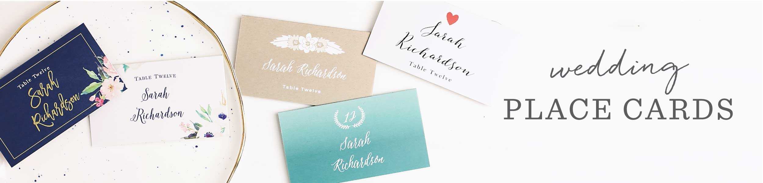 Modern Calligraphy Clear Place Cards For Wedding Place Card Template Free Word