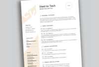 Modern Resume Template In Word Free - Used To Tech throughout Microsoft Word Resume Template Free