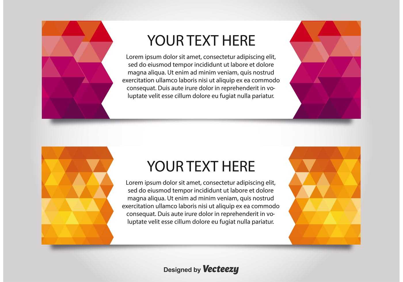 Modern Style Web Banner Templates – Download Free Vectors Inside Free Website Banner Templates Download