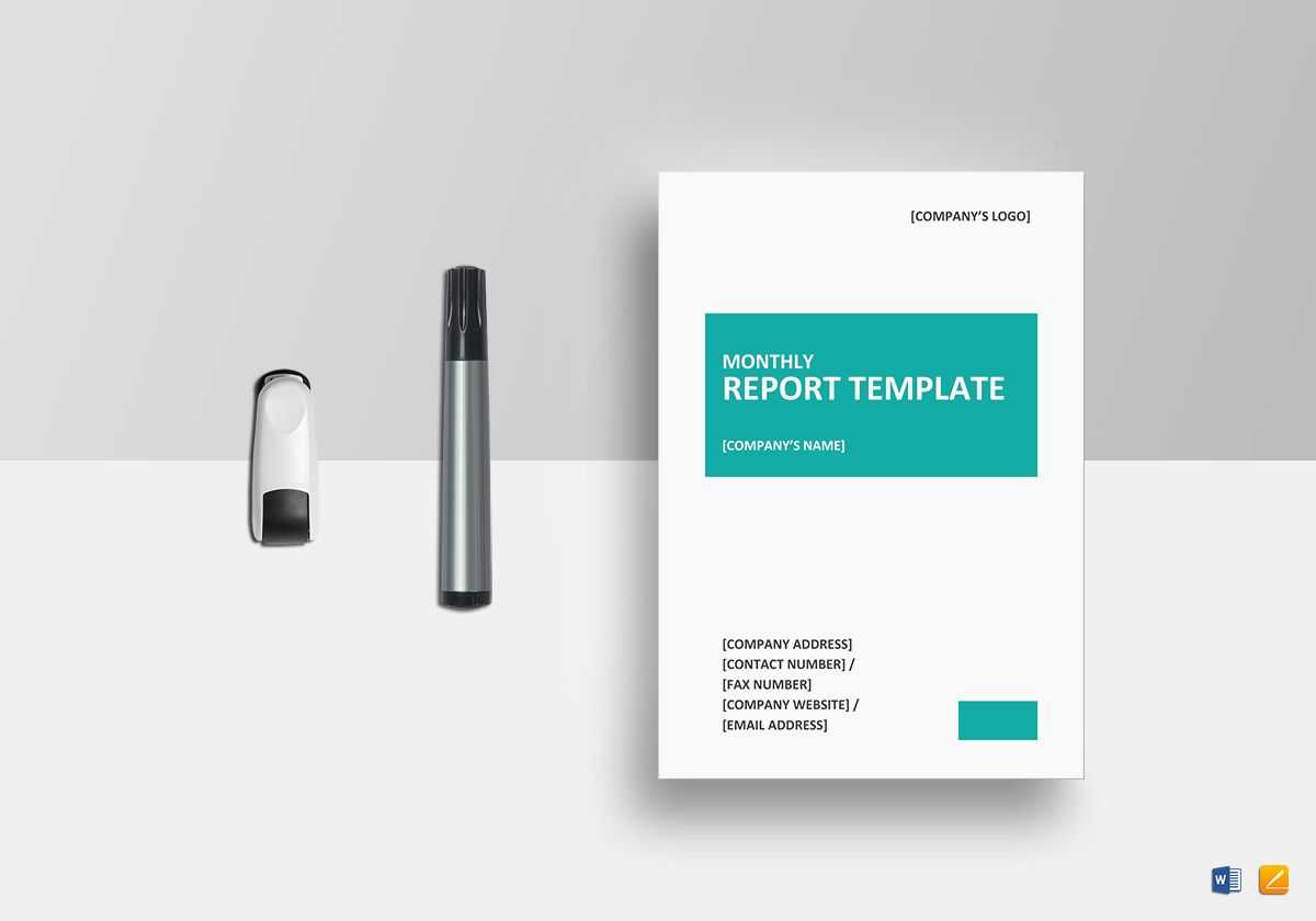 Monthly Report Template Regarding It Report Template For Word