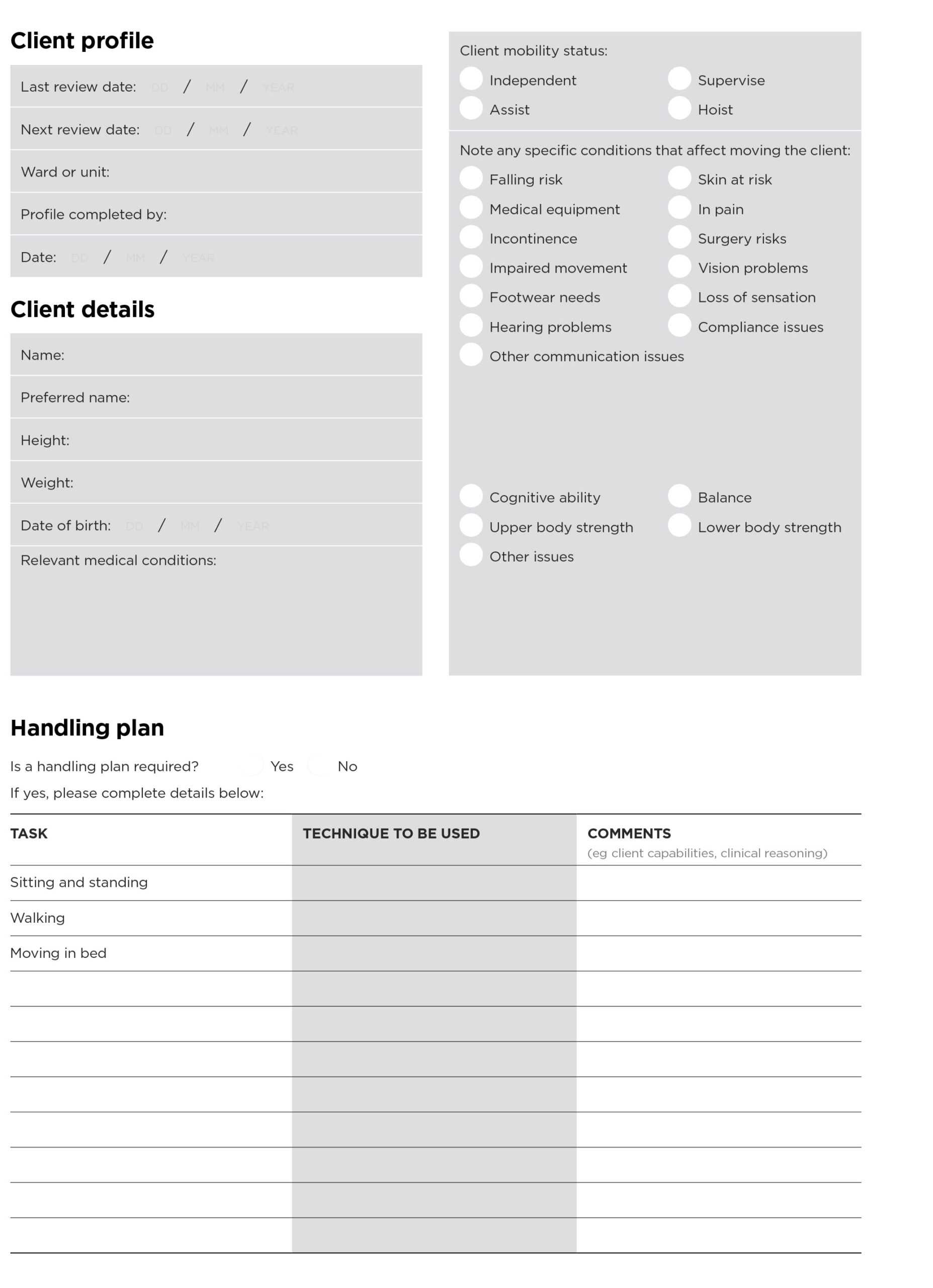 Moving And Handling People In The Healthcare Industry | Worksafe Intended For Annual Health And Safety Report Template