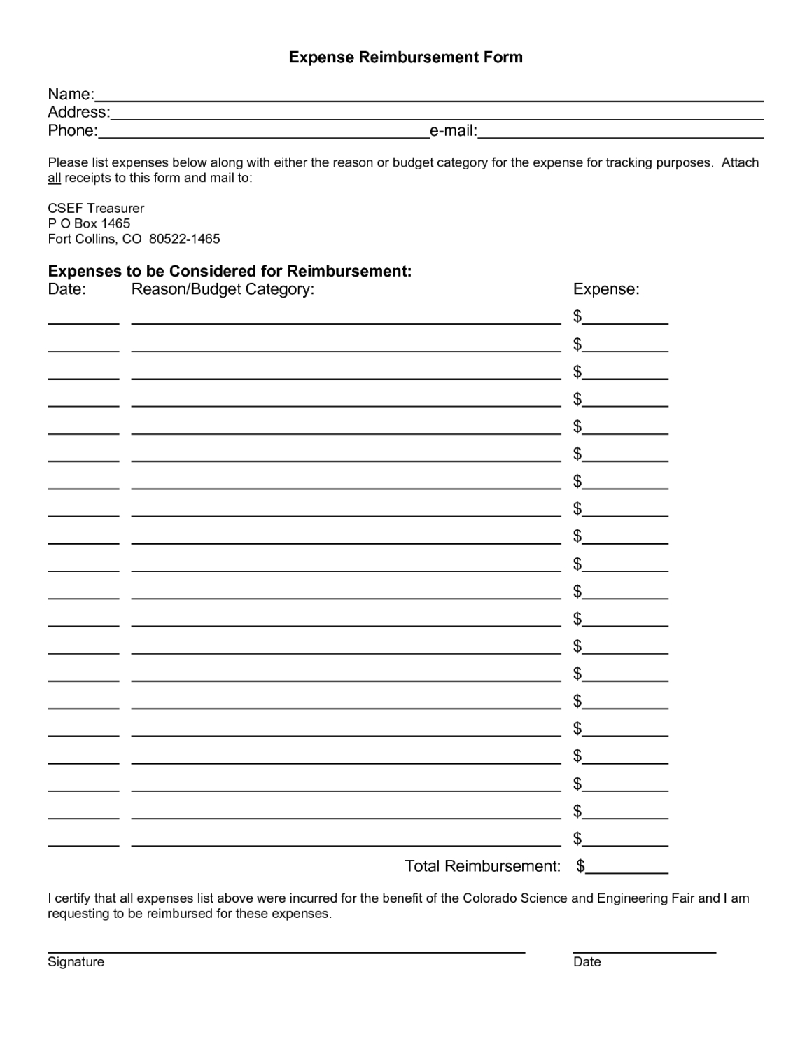 Ms Excel Claim And Reimbursement Request Form Template For With Regard To Travel Request Form Template Word