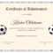 National Youth Football Certificate Template Within Soccer Certificate Templates For Word