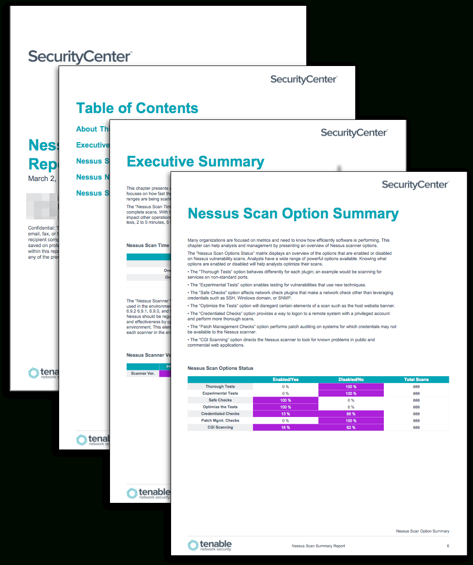 Nessus Scan Summary Report - Sc Report Template | Tenable® In Nessus Report Templates