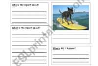 Newspaper Report Template - Esl Worksheetzoo123Zoo intended for News Report Template