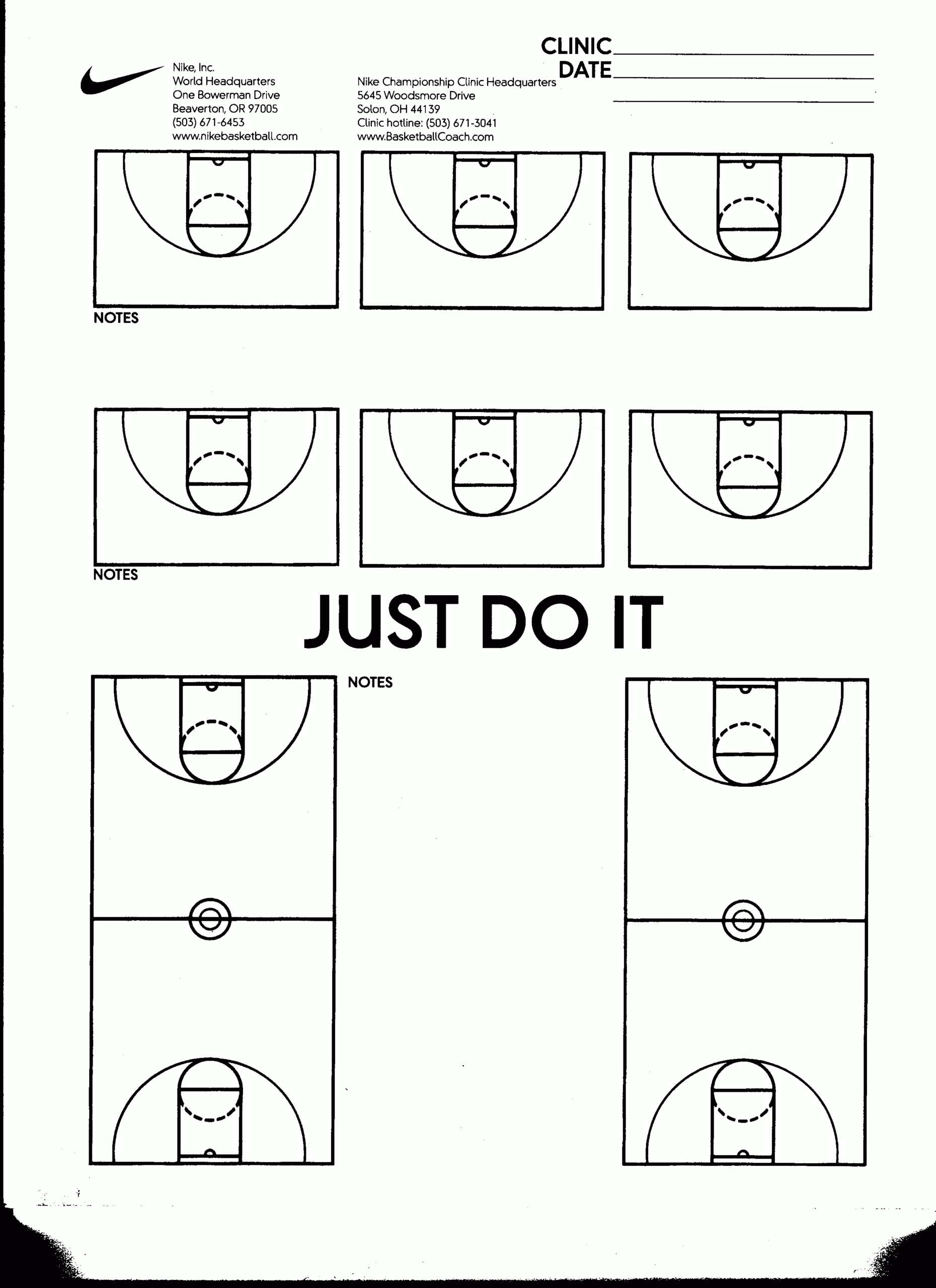 Nike Template | Hoop Infusion Inside Scouting Report Basketball Template