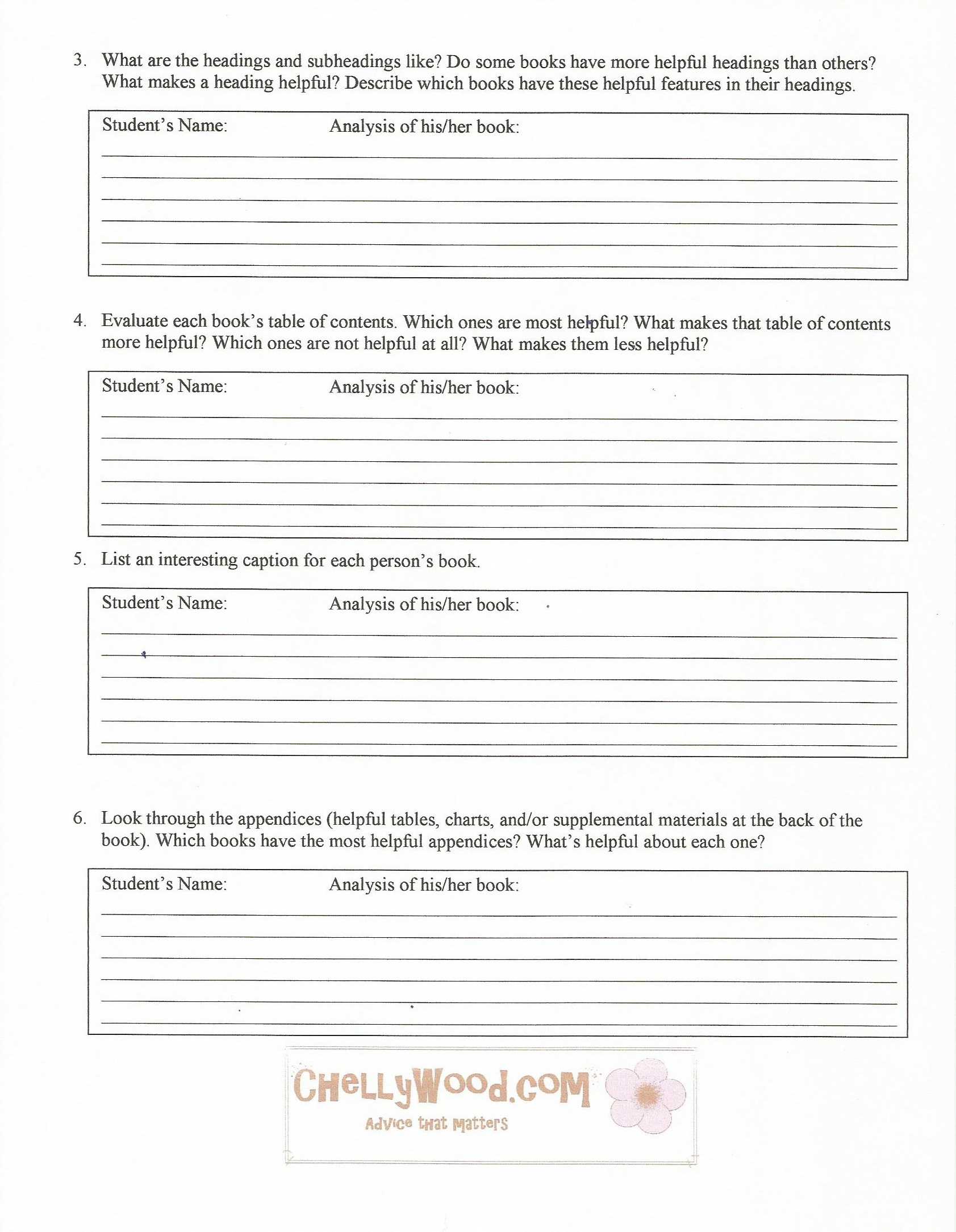 Nonfiction Diy Project Book Report Form Pg 2 | The English Throughout Nonfiction Book Report Template