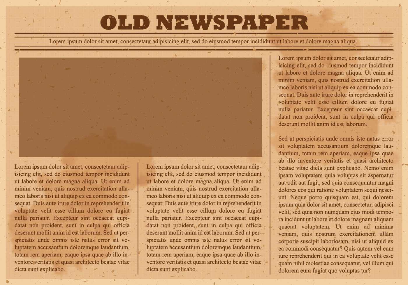 Old Newspaper Template Free Vector Art – (31 Free Downloads) Intended For Old Blank Newspaper Template