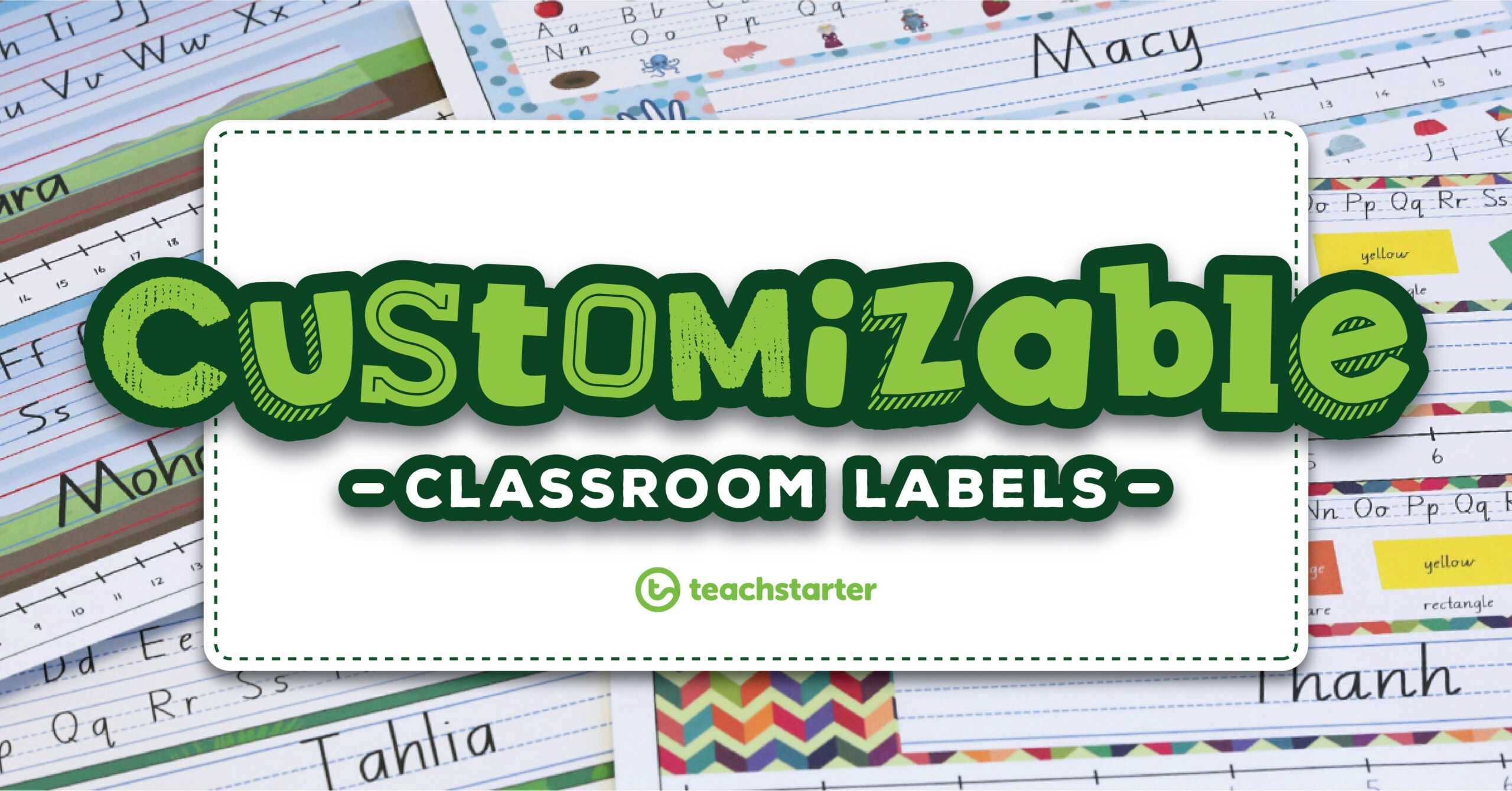 Our Most Popular Customisable Classroom Labels, Signs & Displays With Classroom Banner Template
