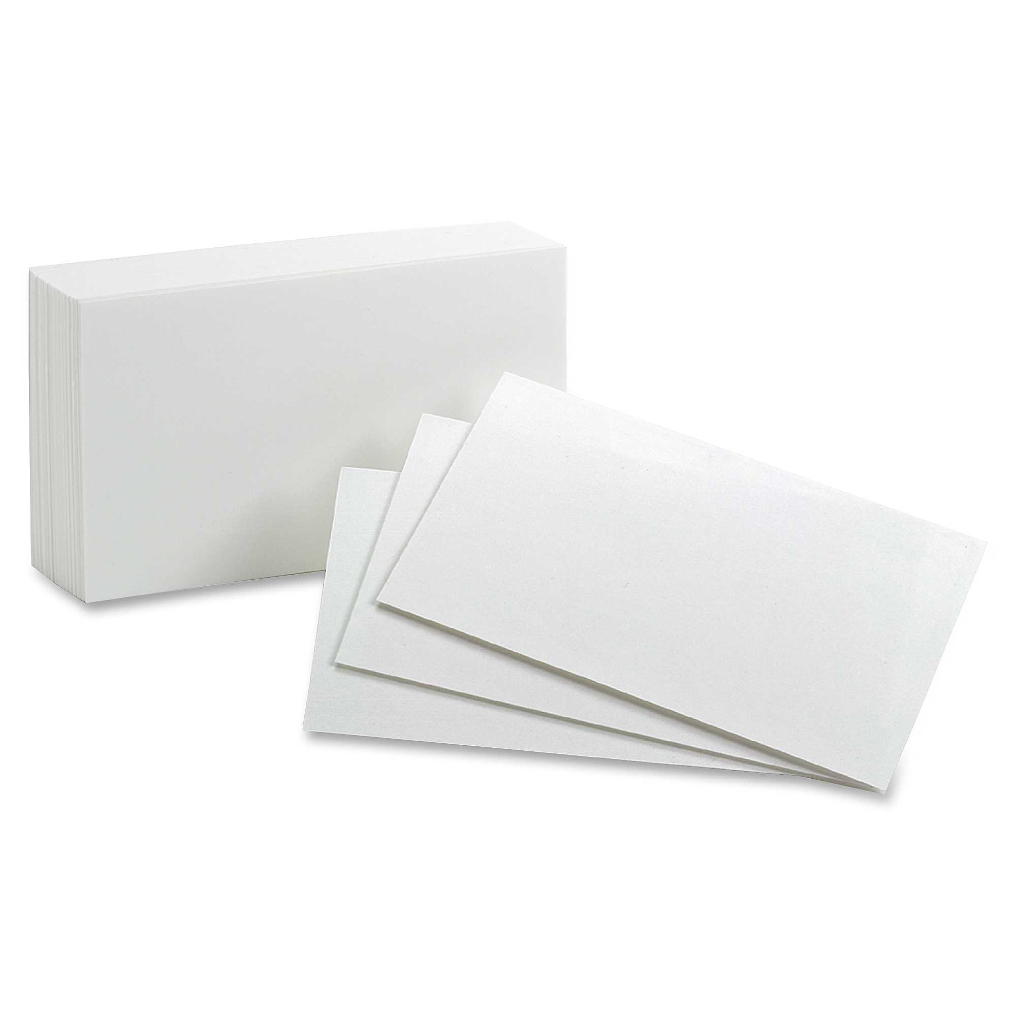 Oxford Blank Index Card In 3X5 Blank Index Card Template