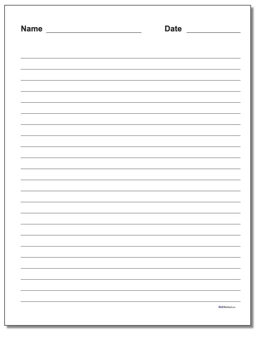 Paper With Lines Printable | Template Business Psd, Excel For Ruled Paper Template Word