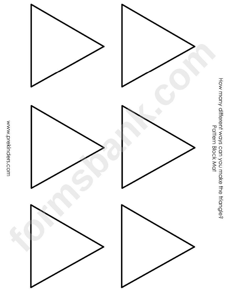 Pattern Block Templates Pdf – Karati.ald2014 Regarding Blank Pattern Block Templates