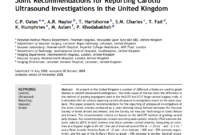 Pdf) Joint Recommendations For Reporting Carotid Ultrasound in Carotid Ultrasound Report Template