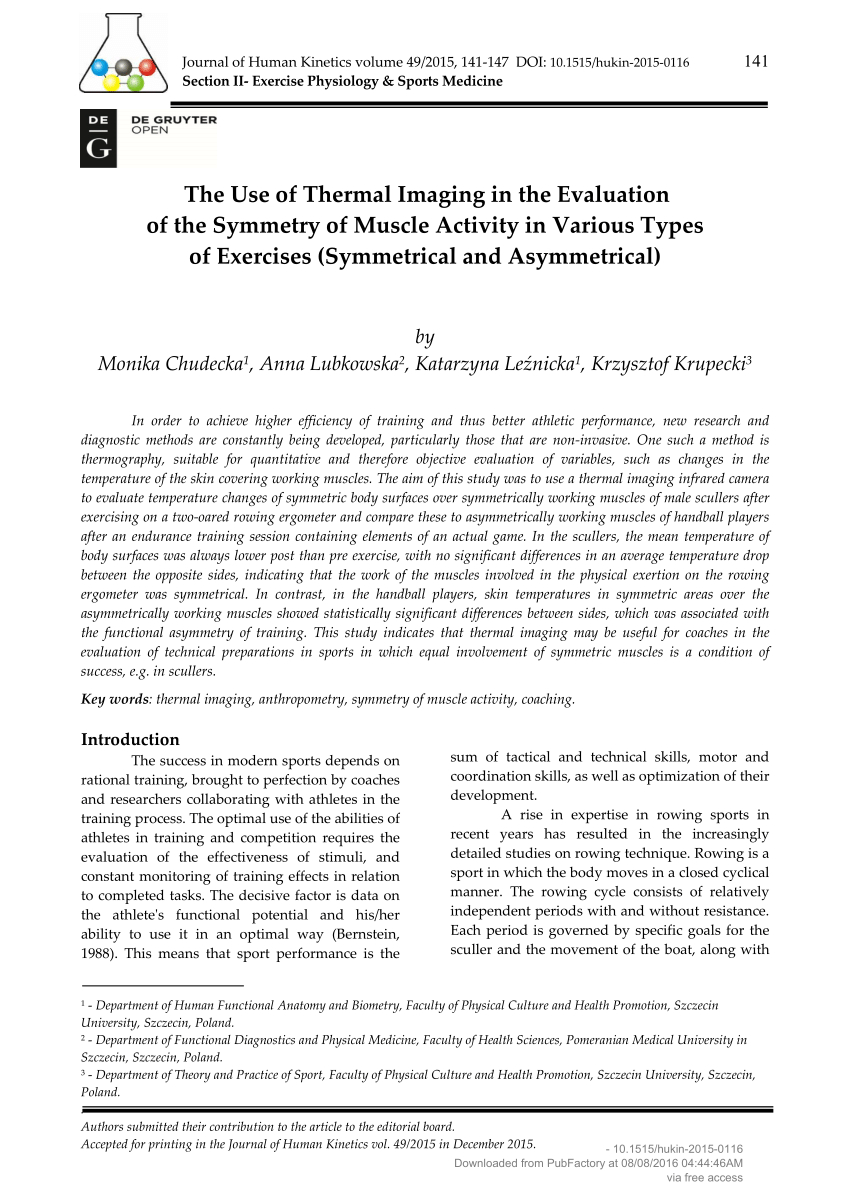 Pdf) The Use Of Thermal Imaging In The Evaluation Of The Regarding Thermal Imaging Report Template