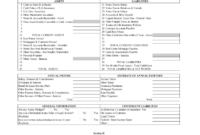 Personal Financial Statement Form - Fill Online, Printable inside Blank Personal Financial Statement Template