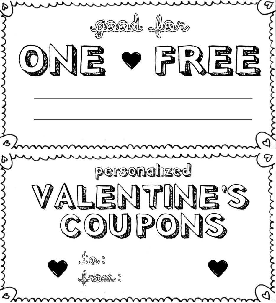 Personalized Coupon Template – Karati.ald2014 For Love Coupon Template For Word