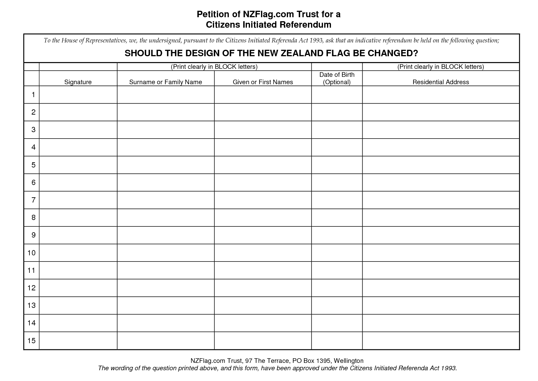 Petition Template 23 Download Free Documents In Pdf Word With Regard To Blank Petition Template