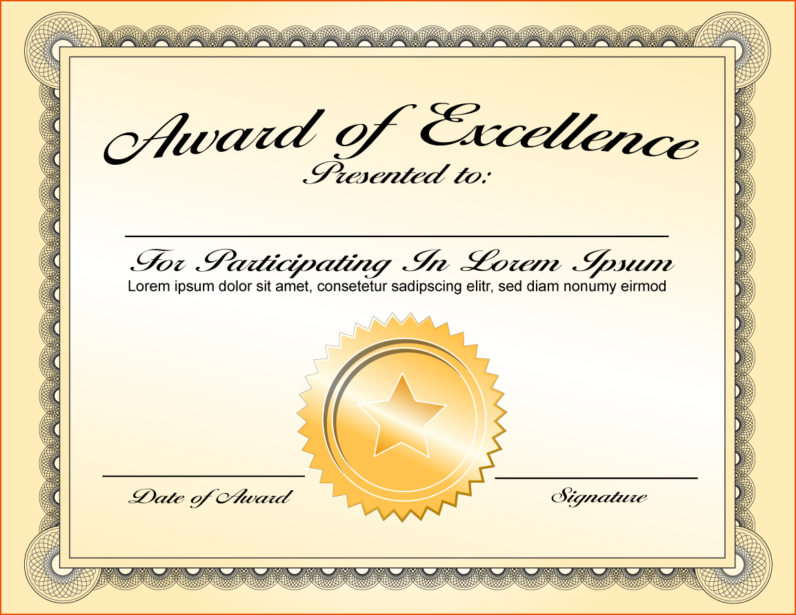 Png Certificates Award Transparent Certificates Award Inside Blank Certificate Templates Free Download