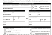 Police Report - Fill Online, Printable, Fillable, Blank with Police Report Template Pdf