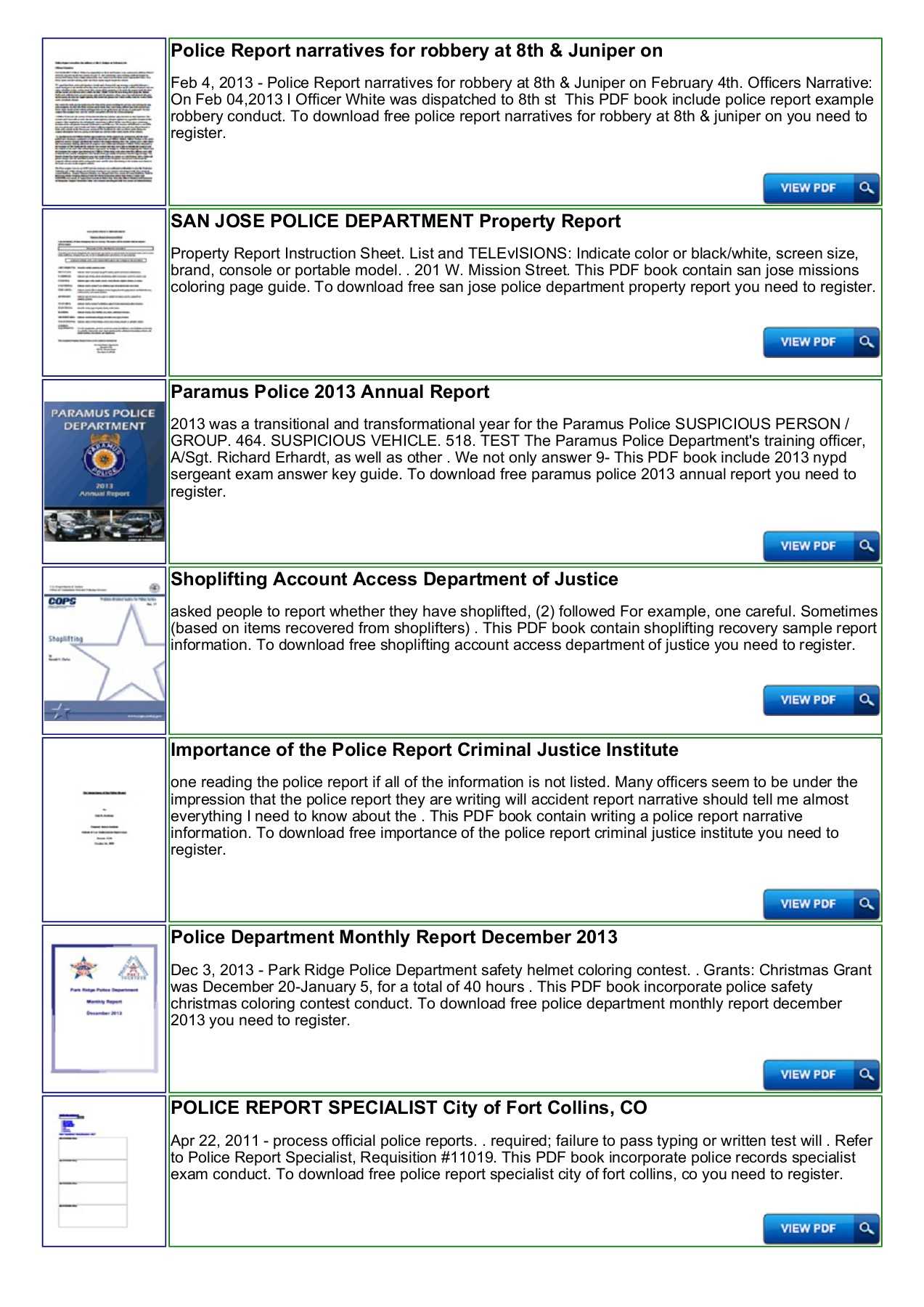 Police Shoplifting Report Writing Template Sample For Report Writing Template Free