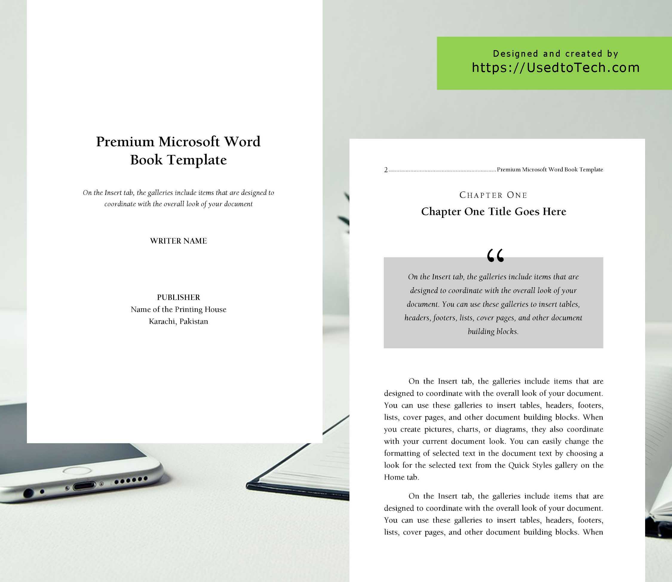 Premium & Free 6 X 9 Book Template For Microsoft Word – Used For 6X9 Book Template For Word