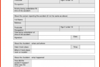 Printable 004 Accident Report Forms Template Ideas Incident in Vehicle Accident Report Form Template