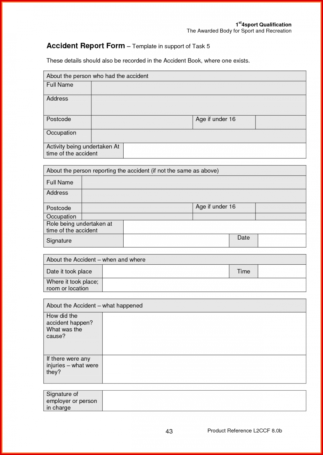 Printable 004 Accident Report Forms Template Ideas Incident In Vehicle Accident Report Form Template