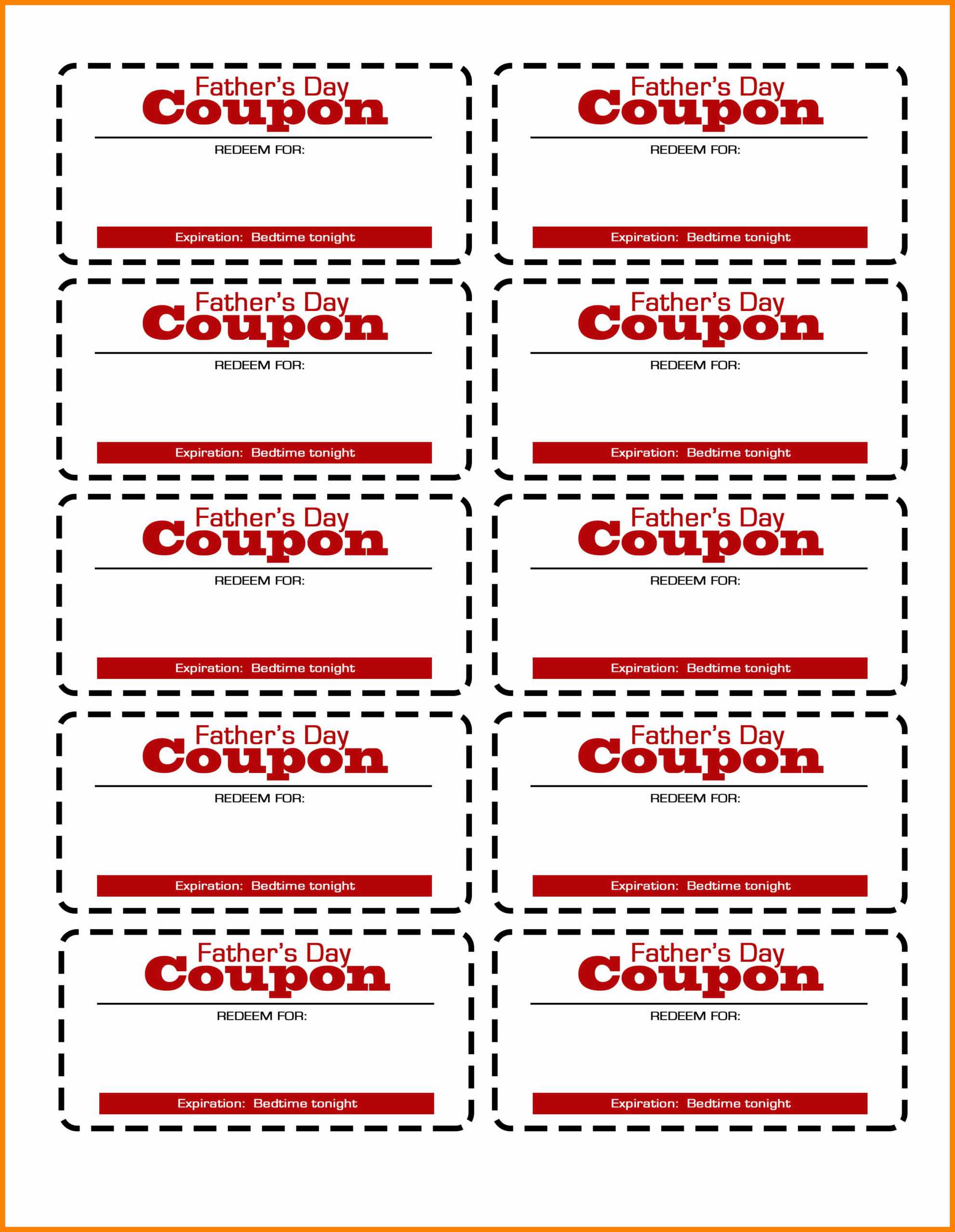 Printable Blank Coupon Template - Karati.ald2014 Throughout Blank Coupon Template Printable