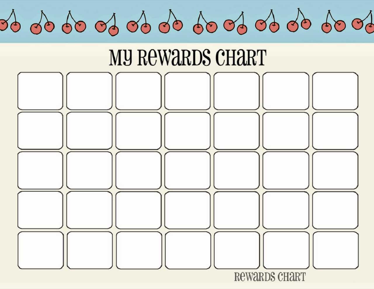 Printable Reward Chart Template | Activity Shelter In Blank Reward Chart Template