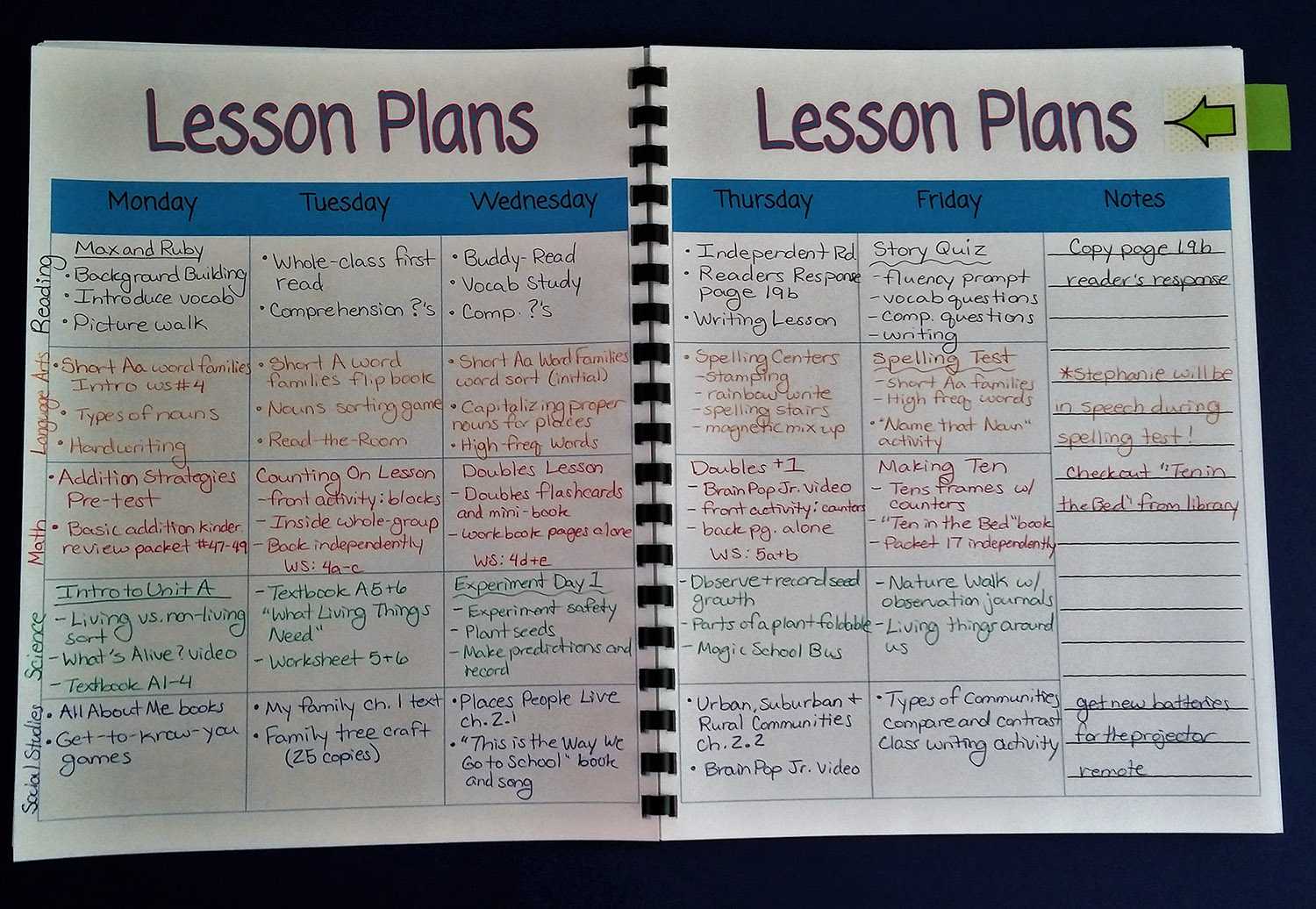 Printable Teacher Planner | Scholastic Regarding Teacher Plan Book Template Word