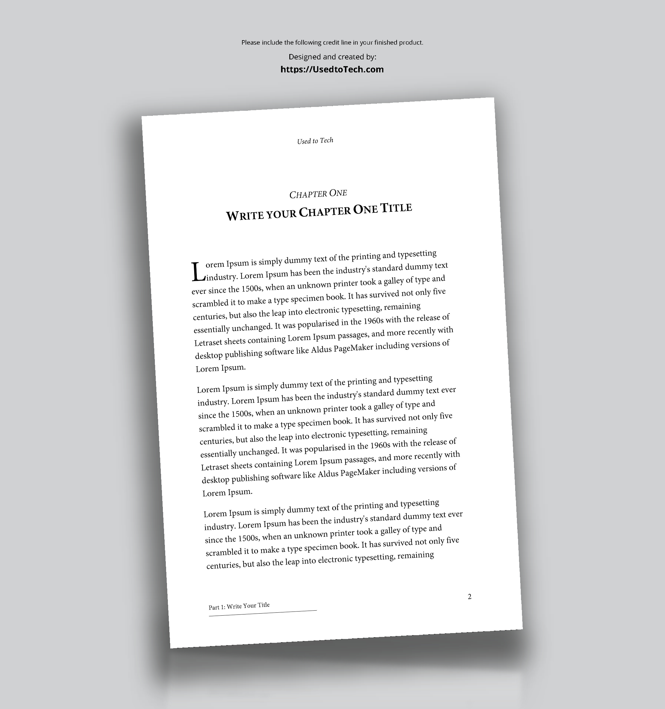 Professional Looking Book Template For Word, Free – Used To Tech Inside How To Create A Book Template In Word
