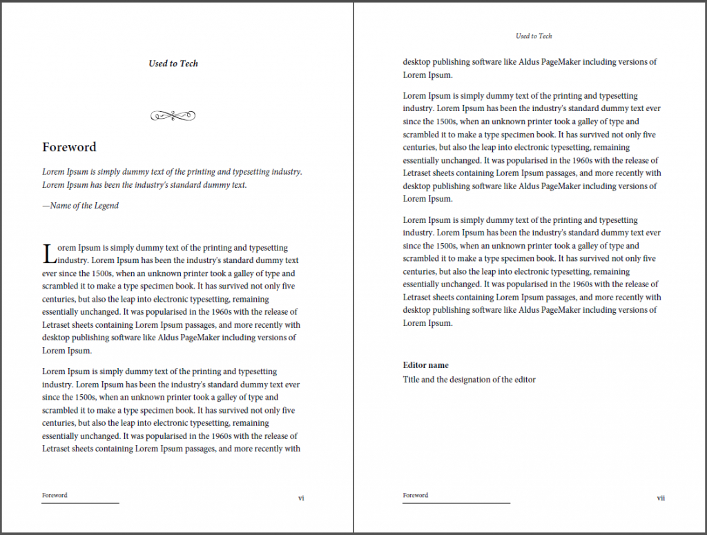 Professional Looking Book Template For Word, Free – Used To Tech Within 6X9 Book Template For Word