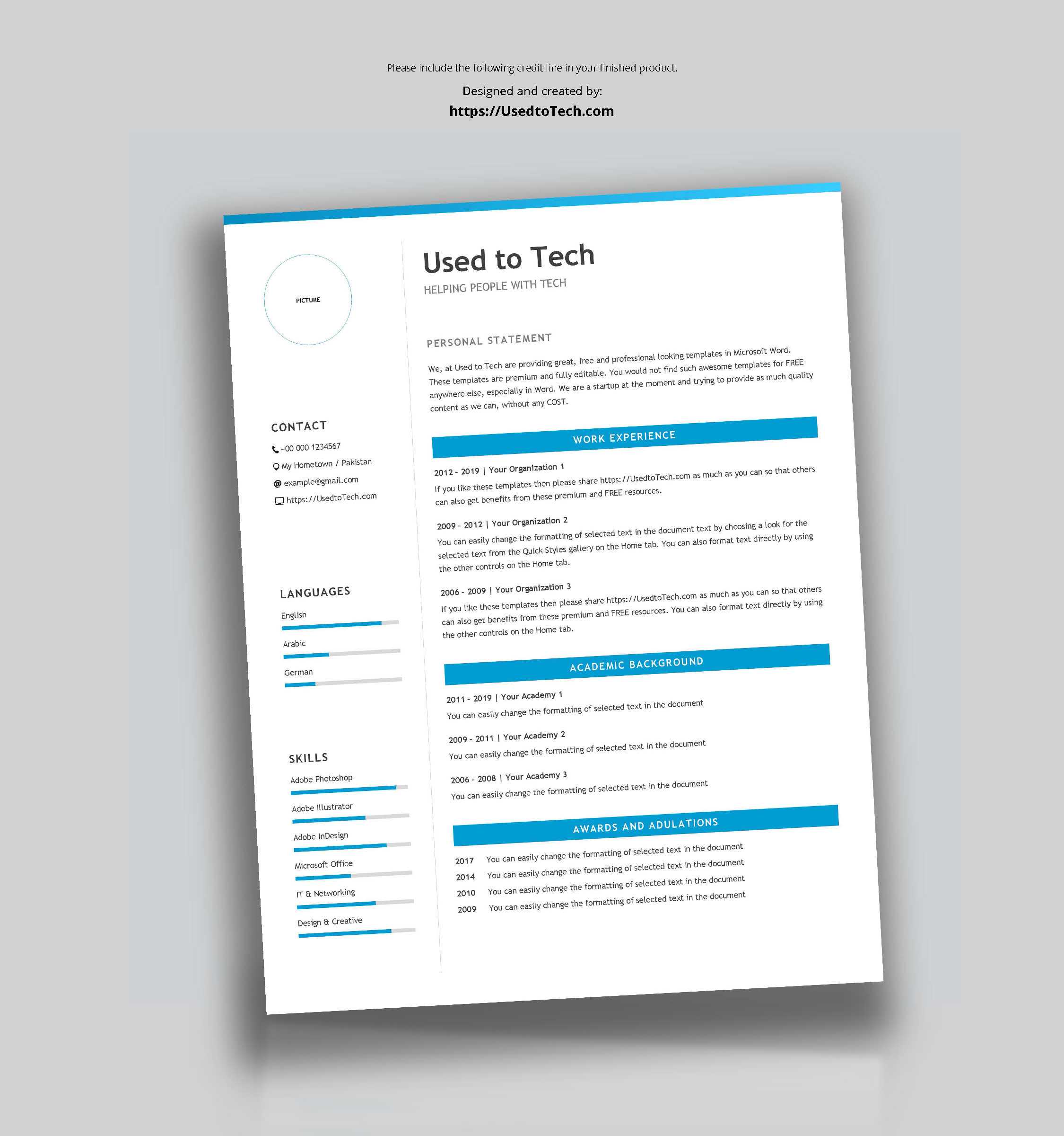 Professional Resume Template In Microsoft Word Free – Used In How To Get A Resume Template On Word