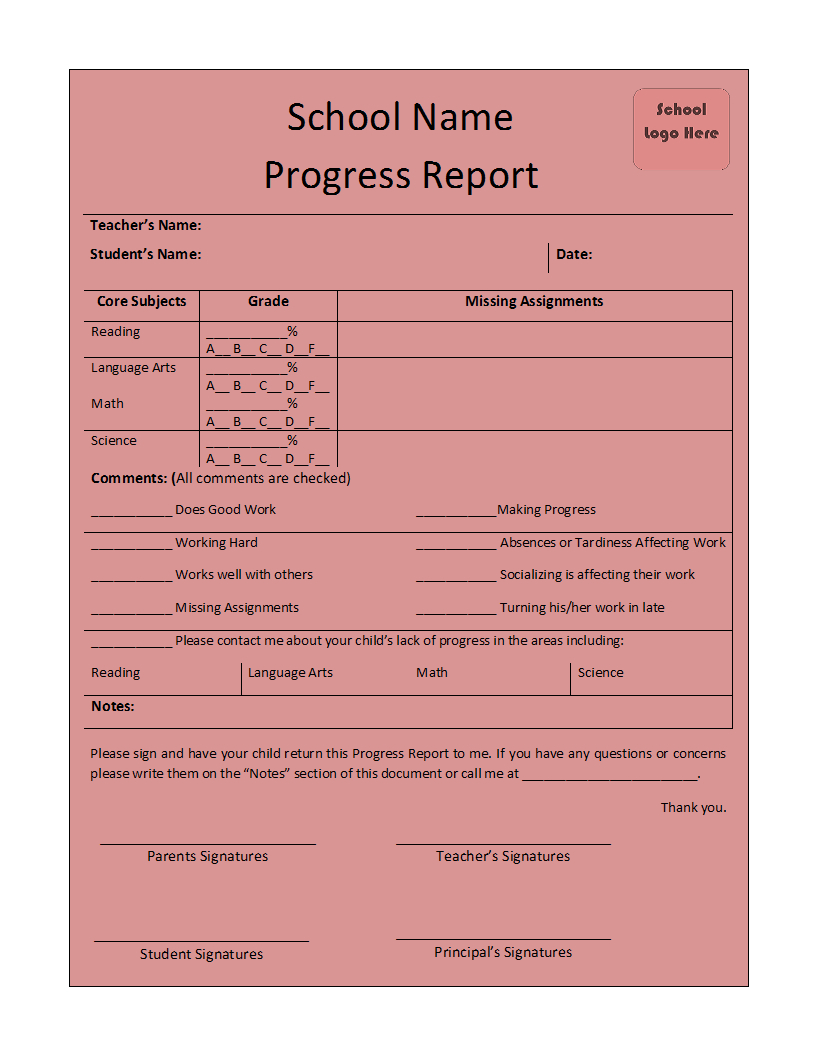 Progress Report Template Regarding Annual Financial Report Template Word