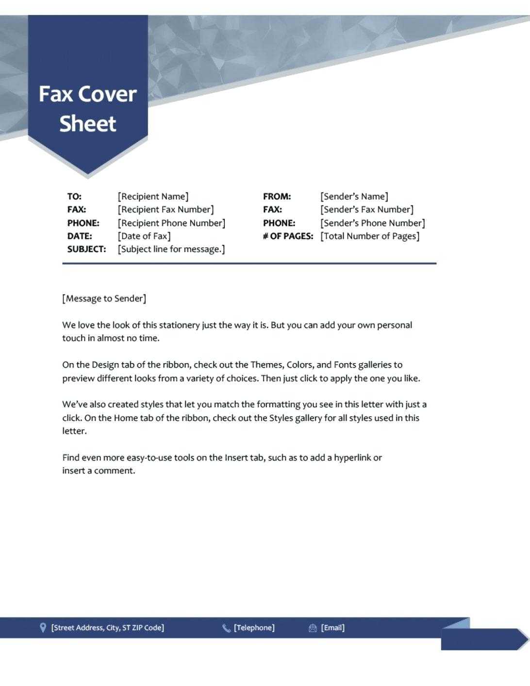 Resume Free Cover Letter Samples In Word Extraordinary Intended For Fax Template Word 2010
