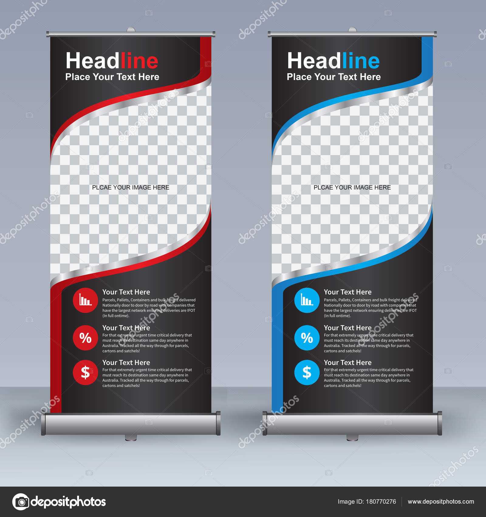 Roll Banner Design Template Vertical Abstract Background Inside Retractable Banner Design Templates