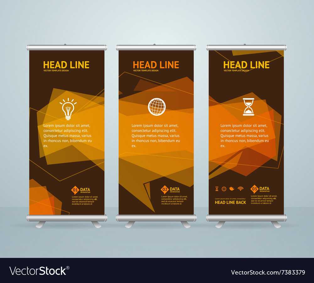 Roll Up Banner Stand Design Template For Retractable Banner Design Templates