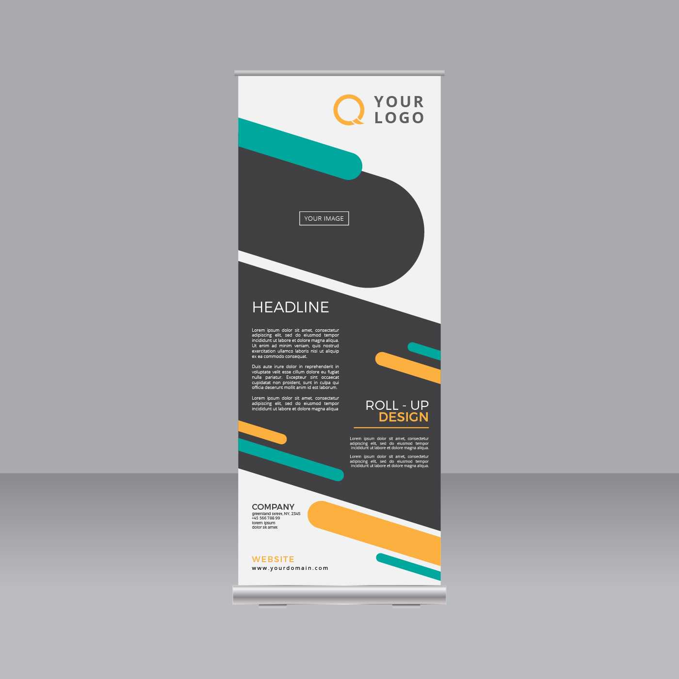 Roll Up Design Free Vector Art – (35,346 Free Downloads) With Regard To Pop Up Banner Design Template