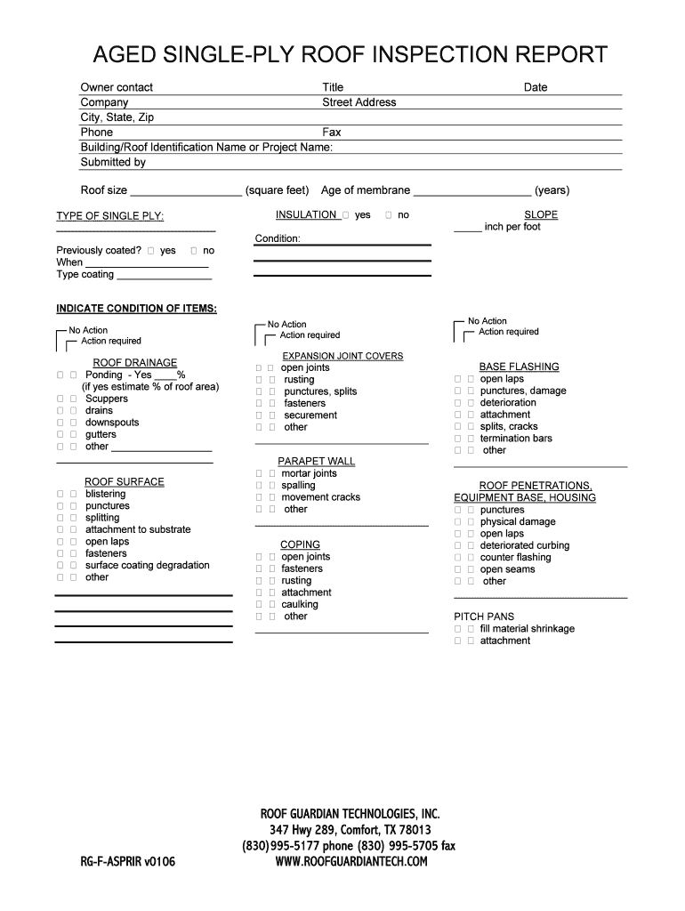 Roof Inspection Report Template Word - Fill Online Regarding Roof Inspection Report Template
